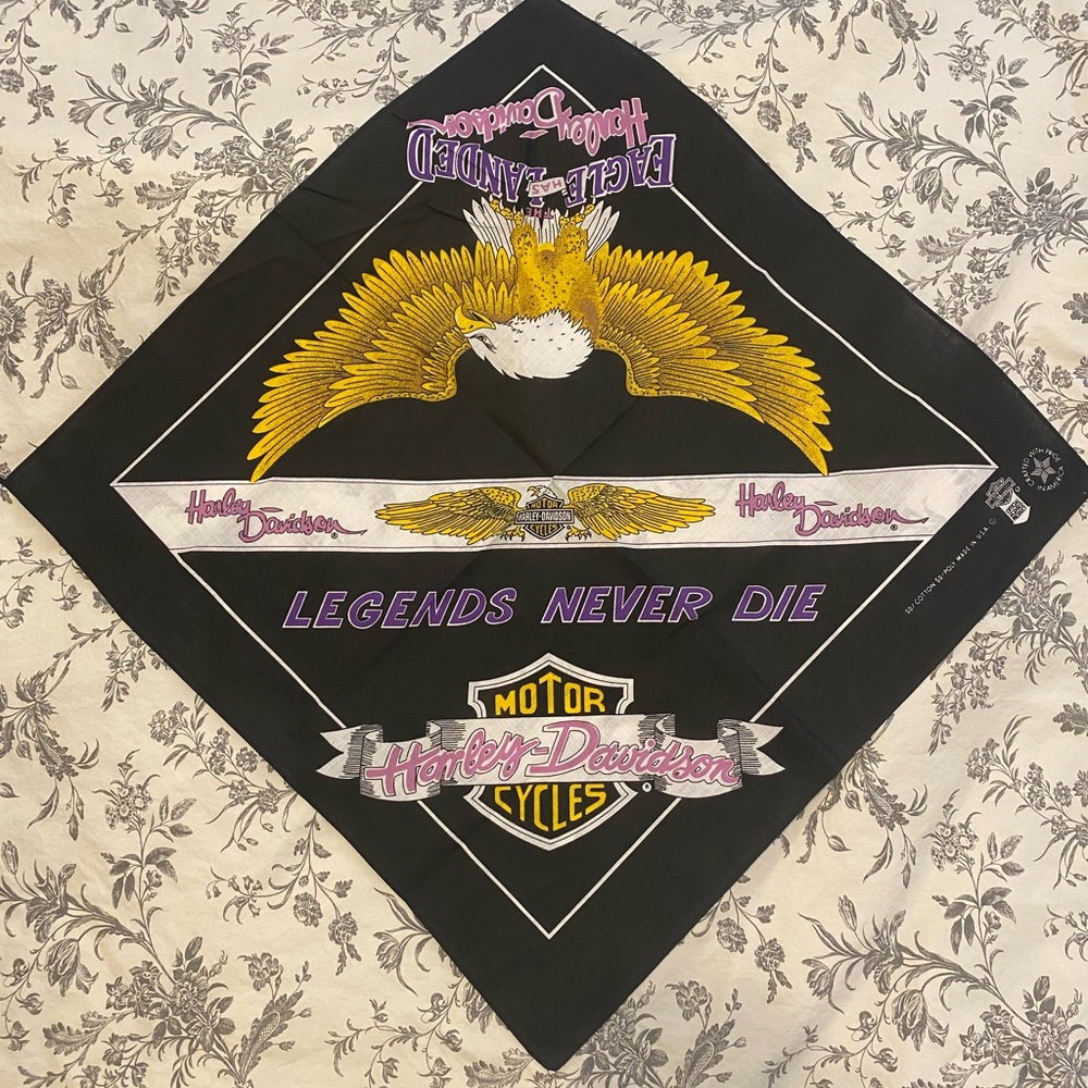 Harley Davidson “Legends Never Die”/ “The Eagle Has Landed” Bandana